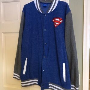 DC Comics Blue and Gray Superman Jacket